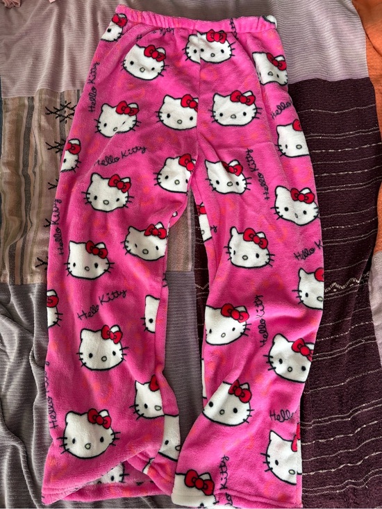 Hello Kitty Other - Hello Kitty Pink Fleece Pajama Bottoms with Character Print